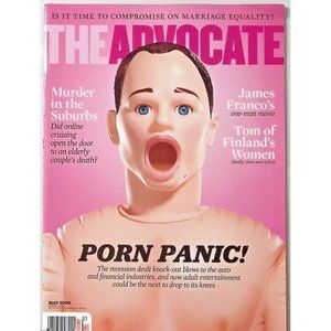 THE ADVOCATE MAGAZINE MAY PANIC! MURDER IN THE SUBURBS LGBT Z2431